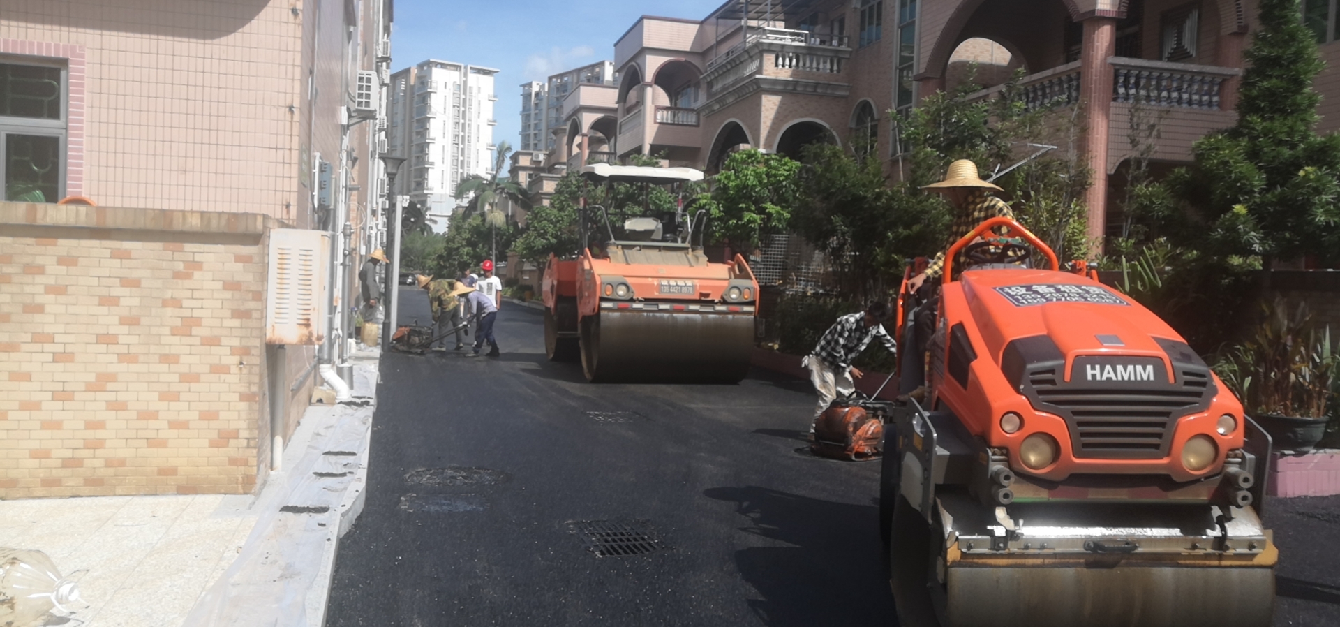 深圳沥青路面施工-深圳沥青施工队-深圳市沙井上寮花园